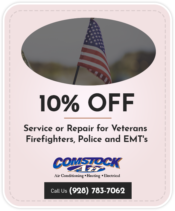 10 off Service or Repair for Veterans and police and fire fighters